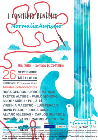 Cartel concierto normalizautismo v redes web